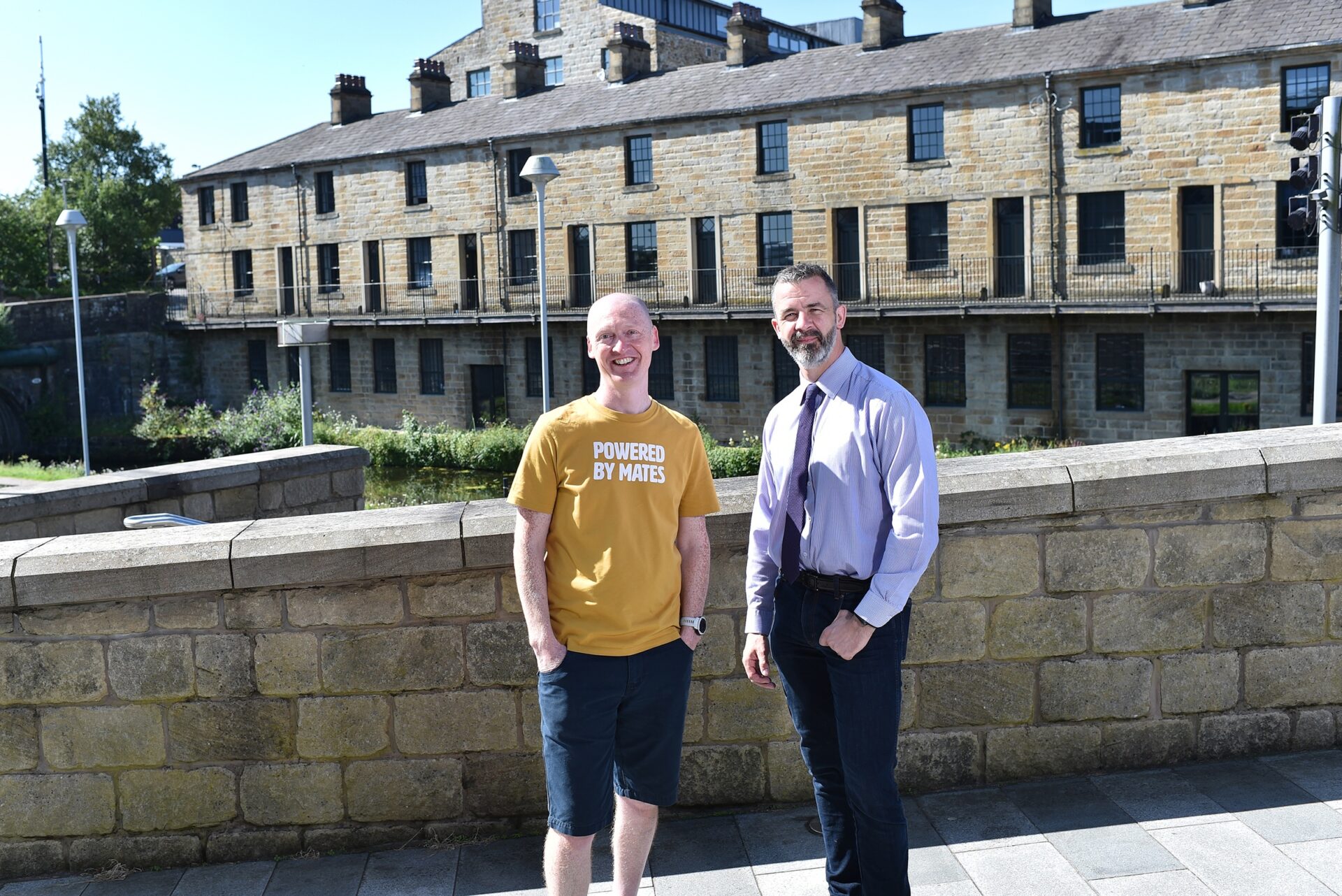 Dave Scholes of Six Connections with Harrison Drury's Malcolm Ireland